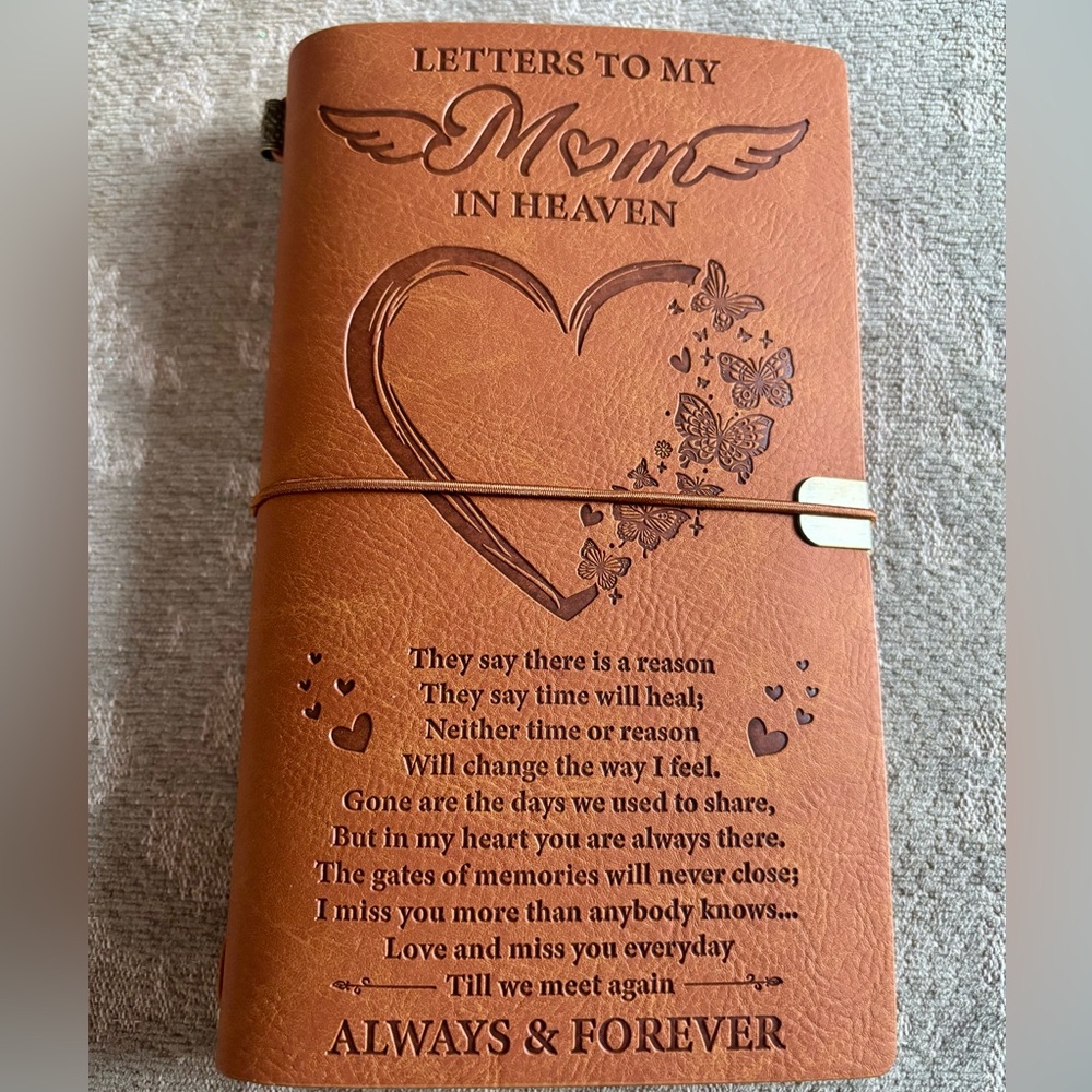 Mom in Heaven 😇 Leather Journal
